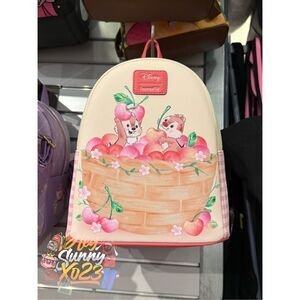 Loungefly Disney Chip 'N' Dale Cherry Basket Mini Backpack